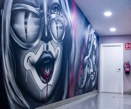 Interior del estudio Kustom Tattoo