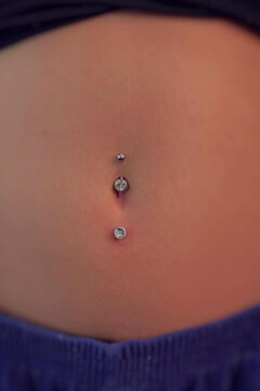 Piercing realizado por Veronika bodypiecing de Kustom Tattoo